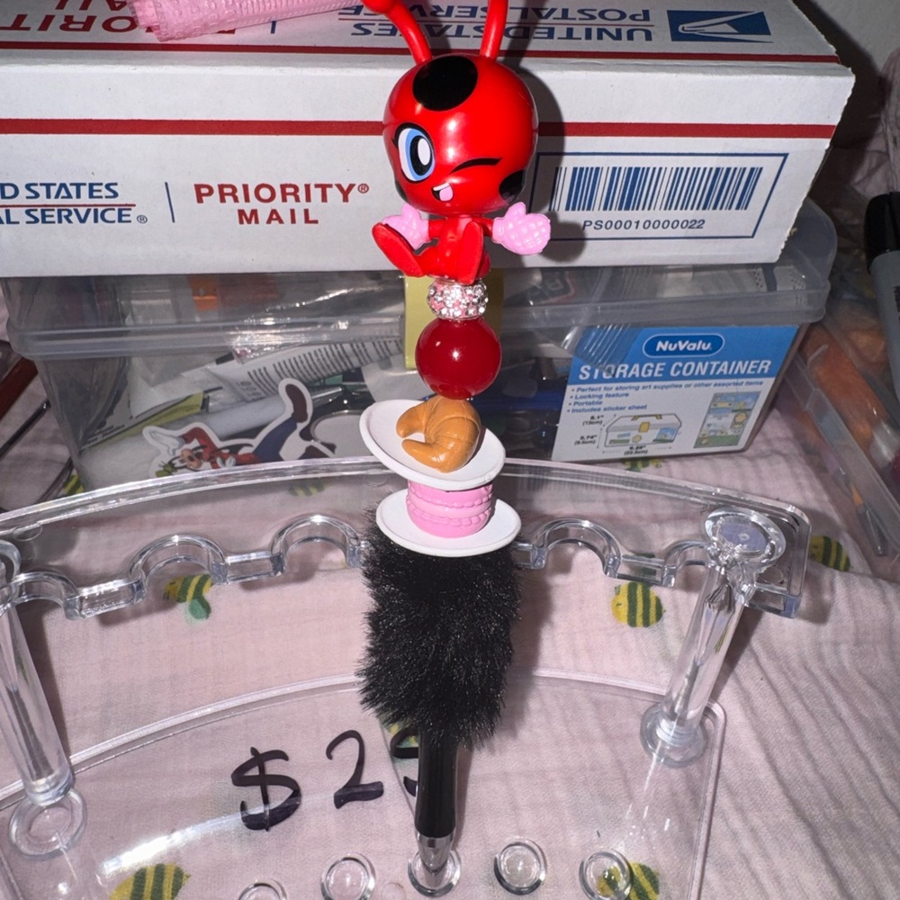 Red and Black Ladybug pen